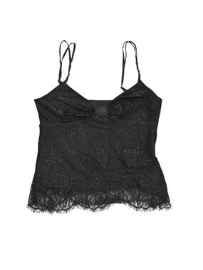 Rachelle Vintage Y2K Lace Cami Top in Black